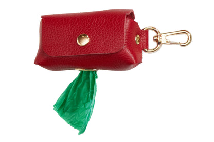 Fine leather Bag Holders - 10 Color Options - Poop Bag Holder