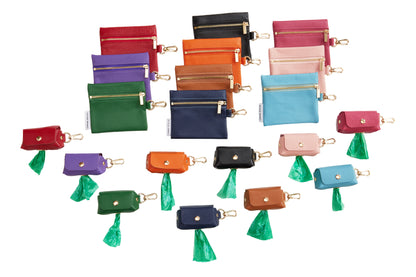 Canine Styles Soft Leather Treat Bag/Wallet Case - 10 Color Options