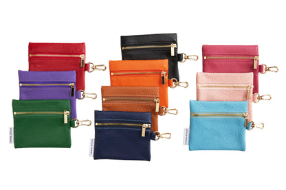 Canine Styles Soft Leather Treat Bag/Wallet Case - 10 Color Options