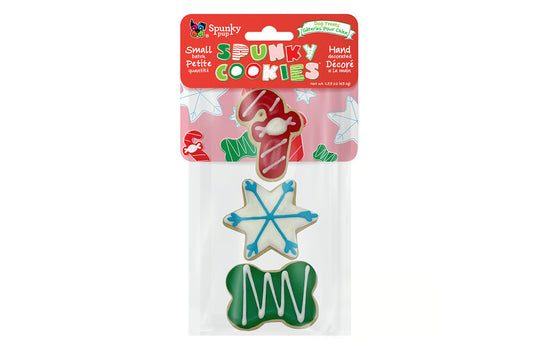 NEW - Christmas - Frosted Cookies for Dogs - Candycane, Star, Bone