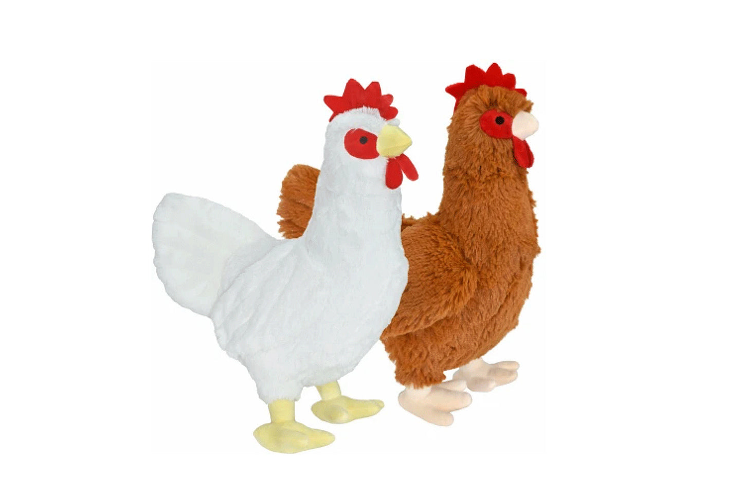 Plush Chicken 12" Dog Toy - Assorted Colors