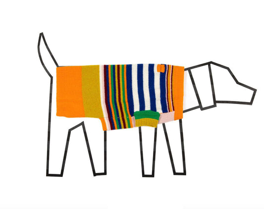 Multi Striped Dog Sweater