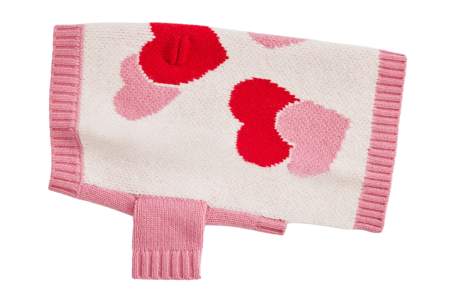 Cashmere Dog Sweater - Hearts Sweater - 2 Color Option