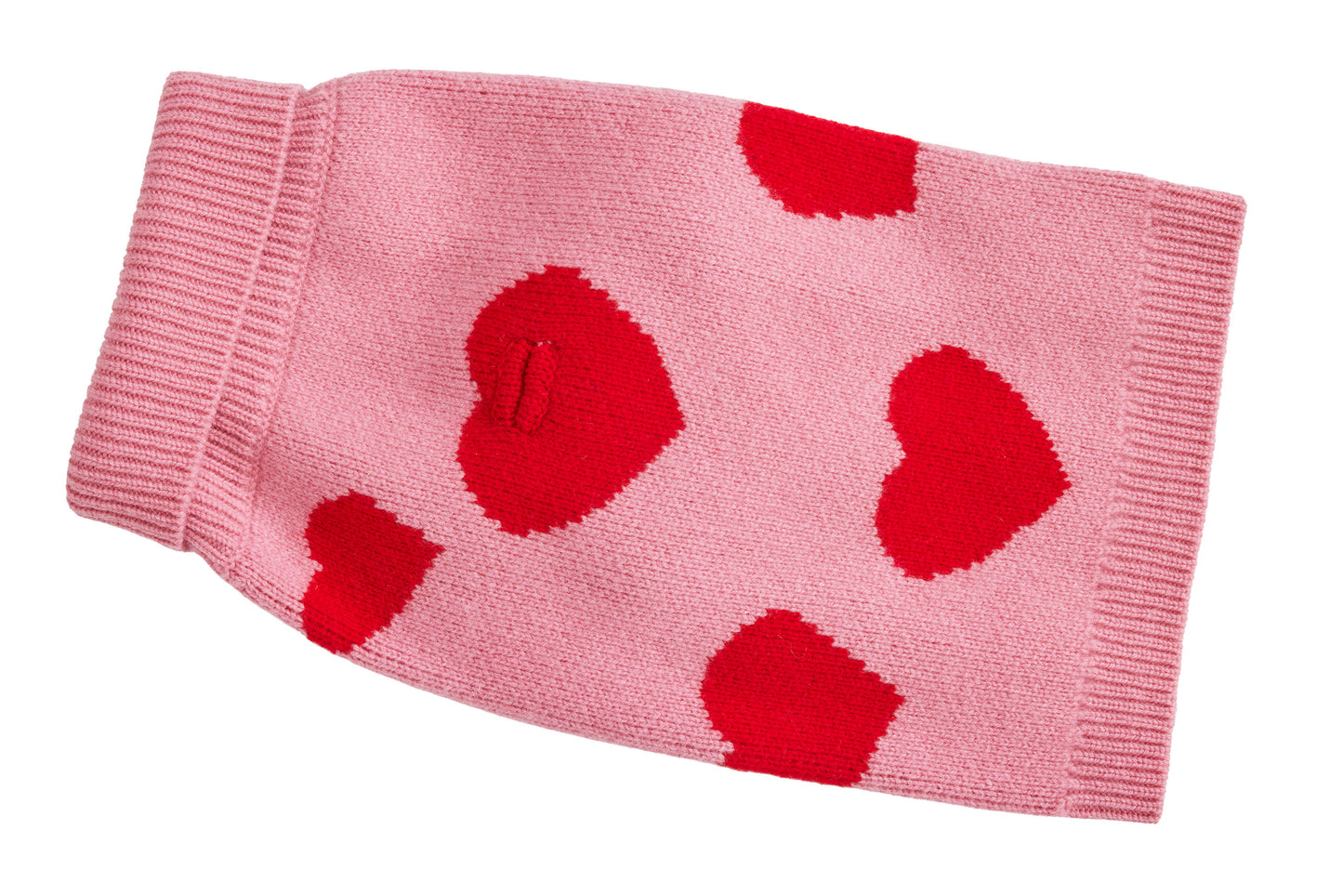 Cashmere Dog Sweater - Hearts Sweater - 2 Color Option