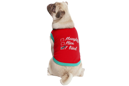 Christmas - Naughty or Nice - Dog Tee Shirt
