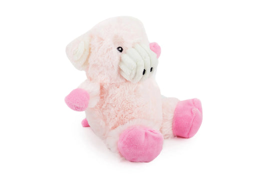 Dog oy - 7" Two Tone Cuddle Pig w/ Squeaker & Corduroy - Dog Toy
