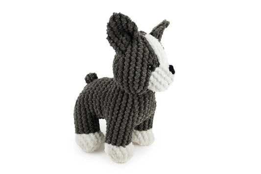 Dog Toy - 9" Boston Bo w/ Squeaker & Crinkle - Dog Toy