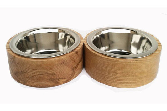 Petite Ash Double Diner - Dog Bowl