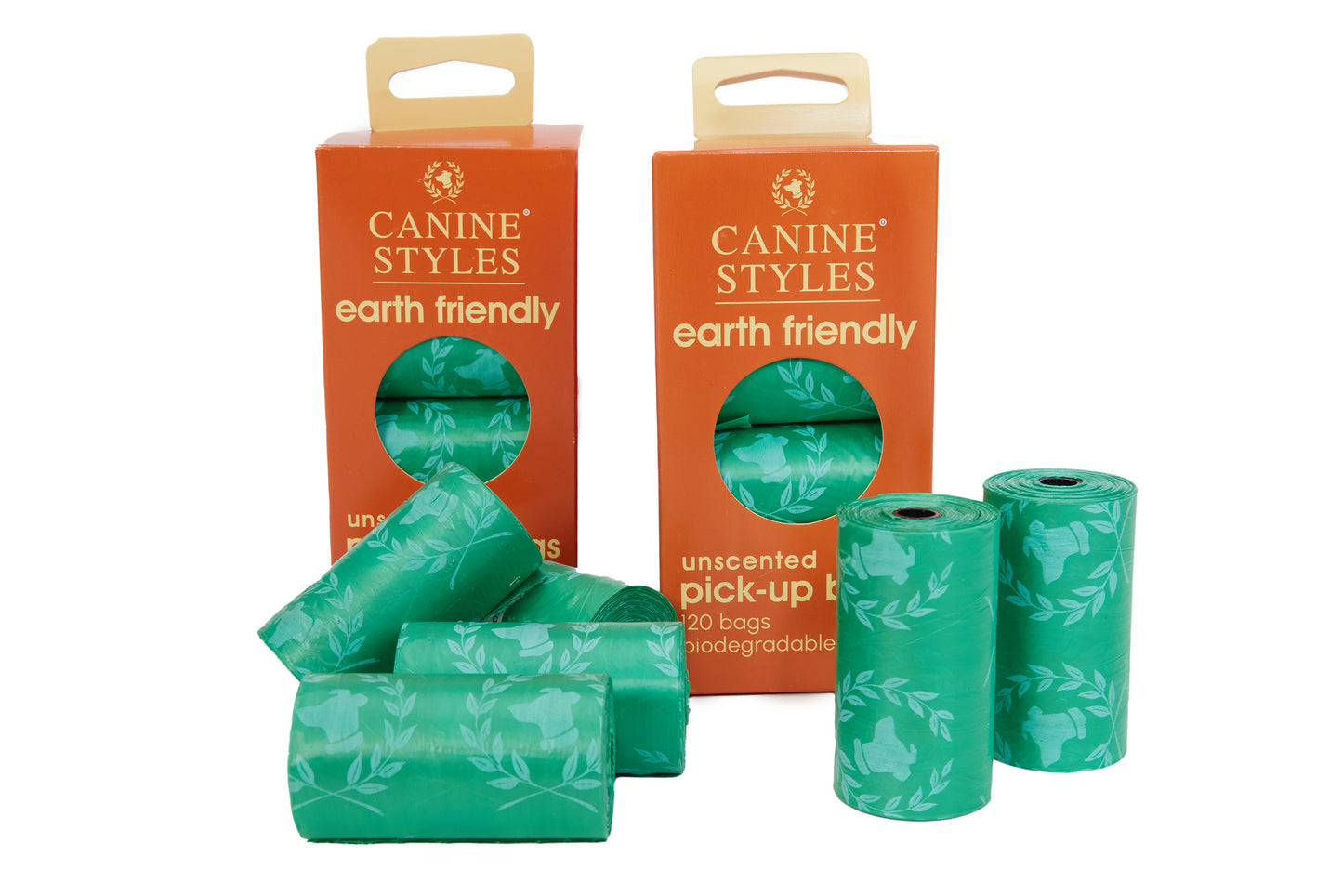 Canine Styles Unscented Pick-up Bags - Poop Bags - 120 pc