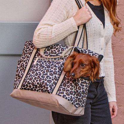Leopard Transit Tote Dog Carrier - 2 Sizes