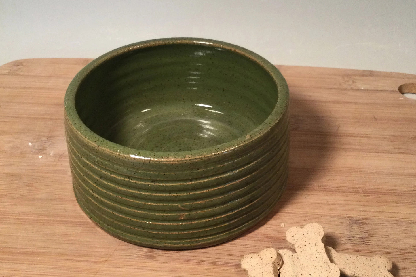 Pet Bowl Minimalist Stoneware Style - 2 sizes - 2 Colors