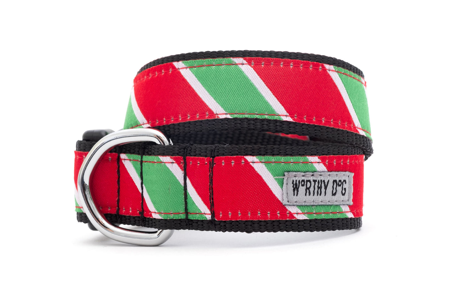 Christmas - Holiday Collar - Stripe Dog Collar