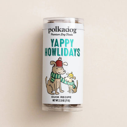 Christmas - Holiday Polka Dog Mini Tube - 2 Flavors