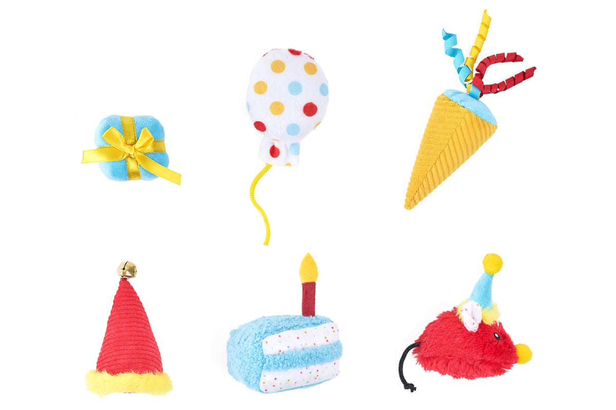 Feline - ZippyClaws Birthday Party Set - Cat Toy