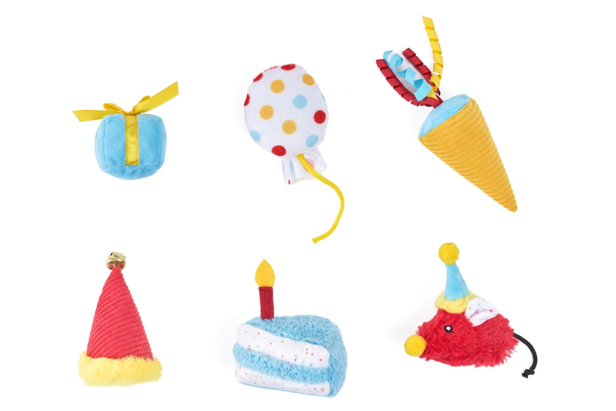 Feline - ZippyClaws Birthday Party Set - Cat Toy