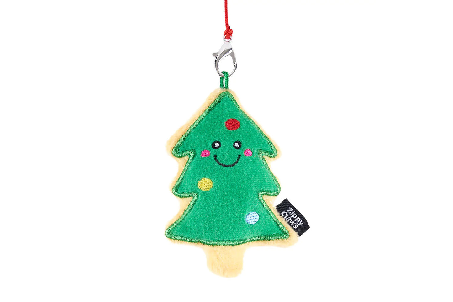 Feline - Holiday ZippyStick - Santa with Cookies & Milk - Christmas Cat Toy