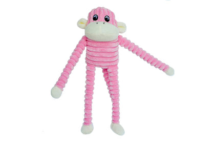 Spencer the Crinkle Monkey - Pink Small
