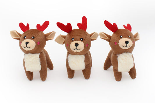 Christmas - Holiday Miniz  - Single - Reindeer - Dog Toy