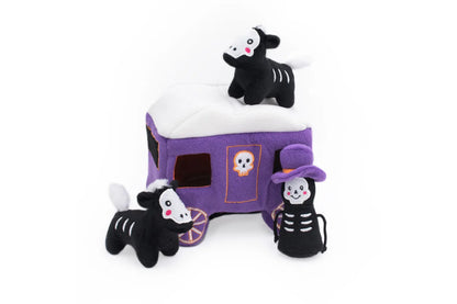 Halloween Burrow – Haunted Carriage - Interactive Dog Toy