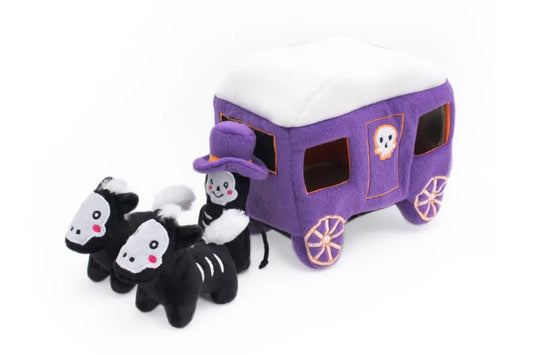 Halloween Burrow – Haunted Carriage - Interactive Dog Toy