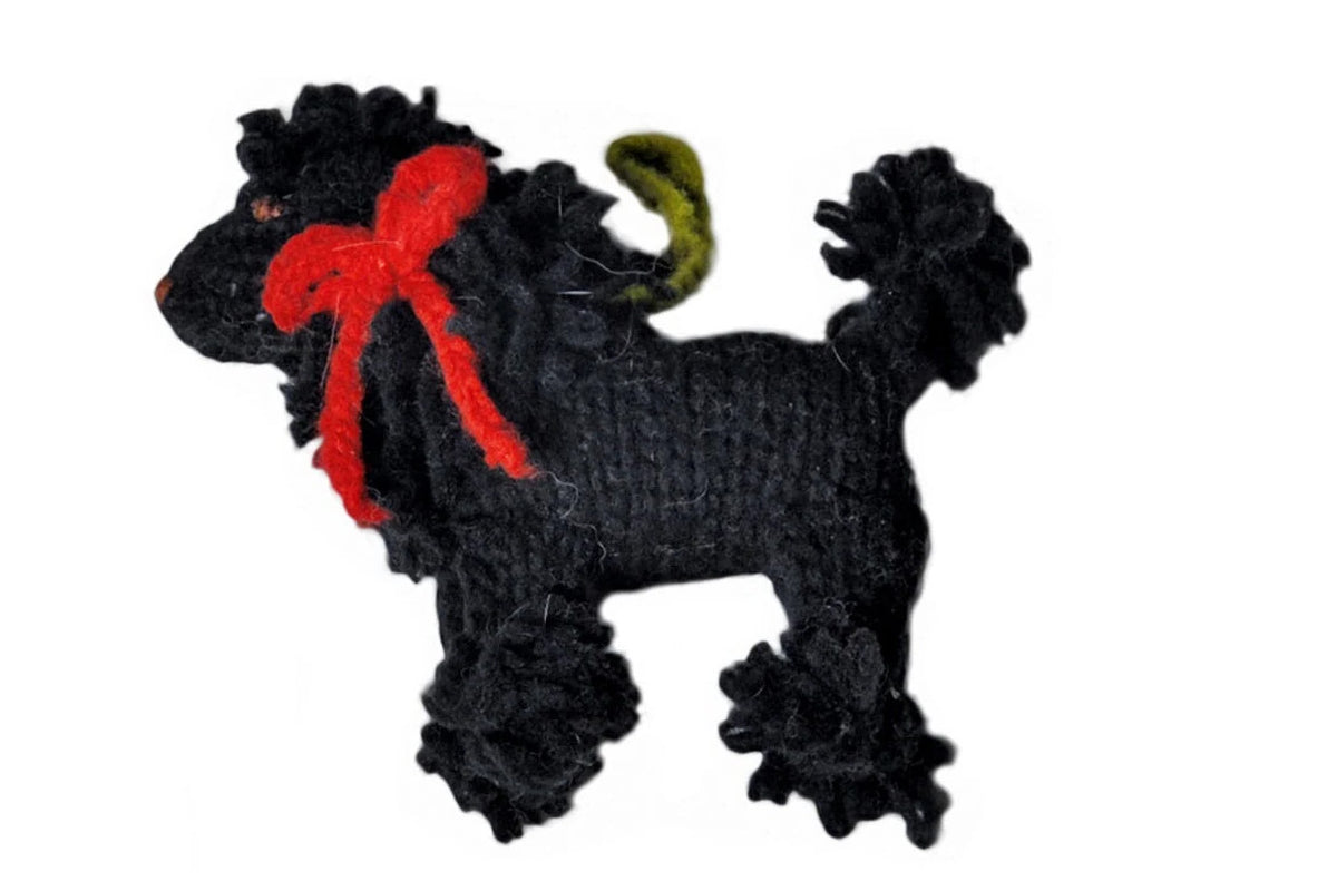 Christmas Ornament - Black Poodle