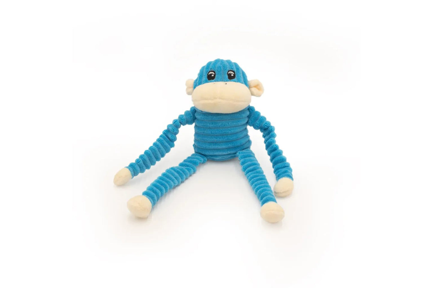 Mini Crinkle Monkey - Small Rainbow or Blue - Dog Toy