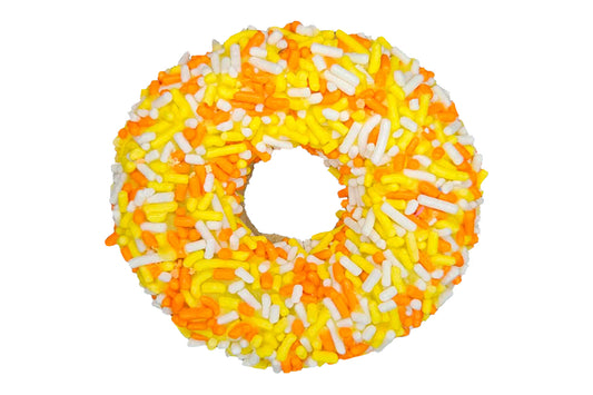 Gourmet Donut - Candy Corn Donut Dog Treat