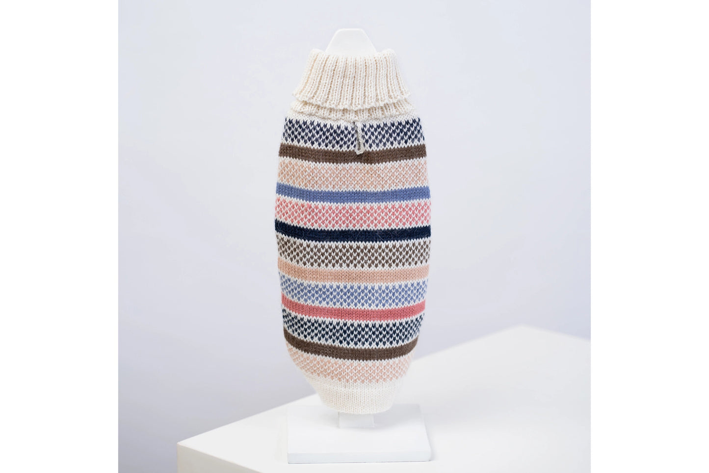 Dog Sweater - Blushline Stripe Alpaca Dog Sweater