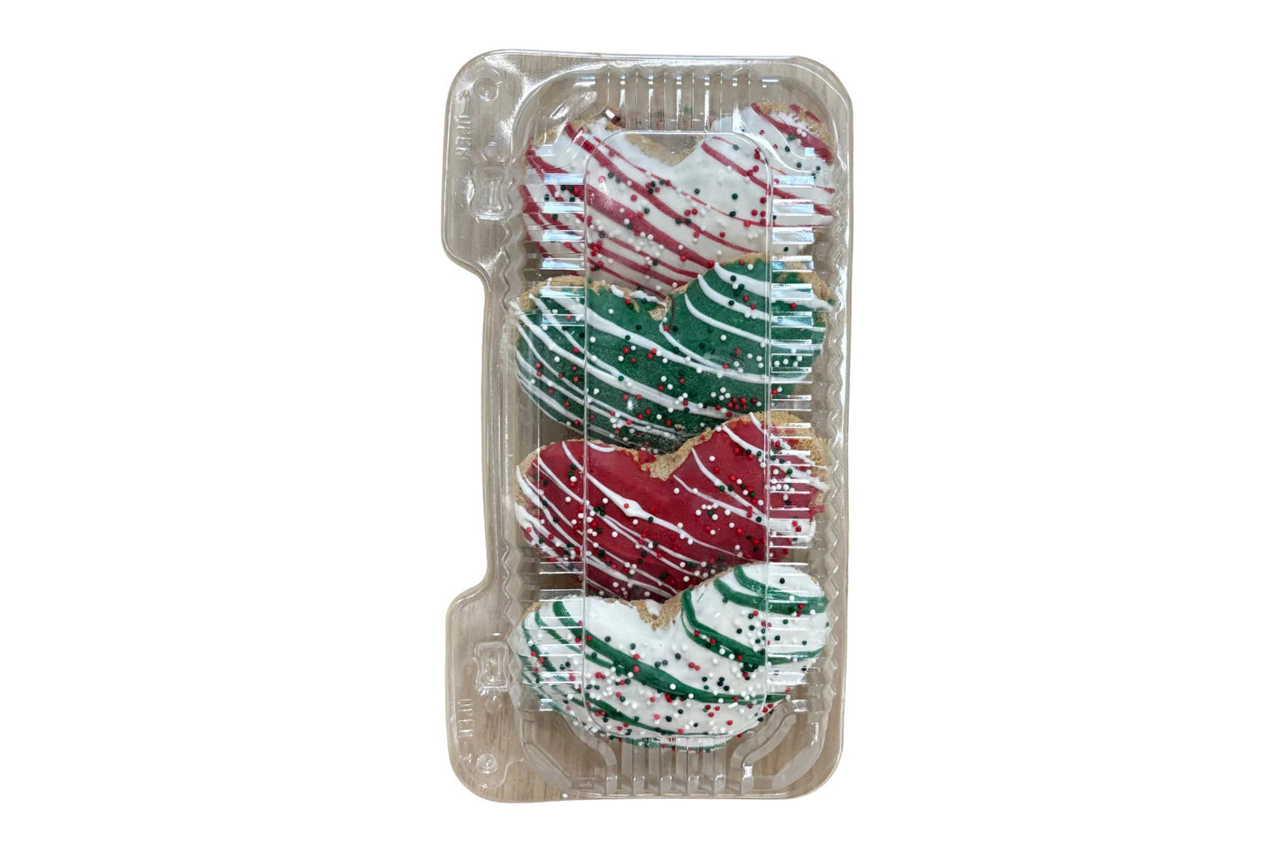 Christmas - 3" Jumbo Heart Shaped Gourmet Cookie - Dog Treats