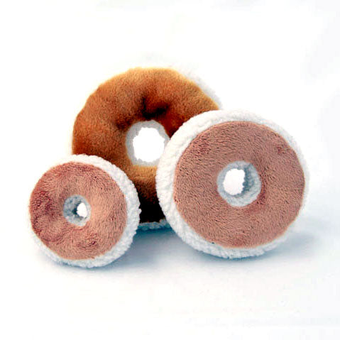 Bagel and Cream Cheese - Dog Toy - Mini & Regular Size