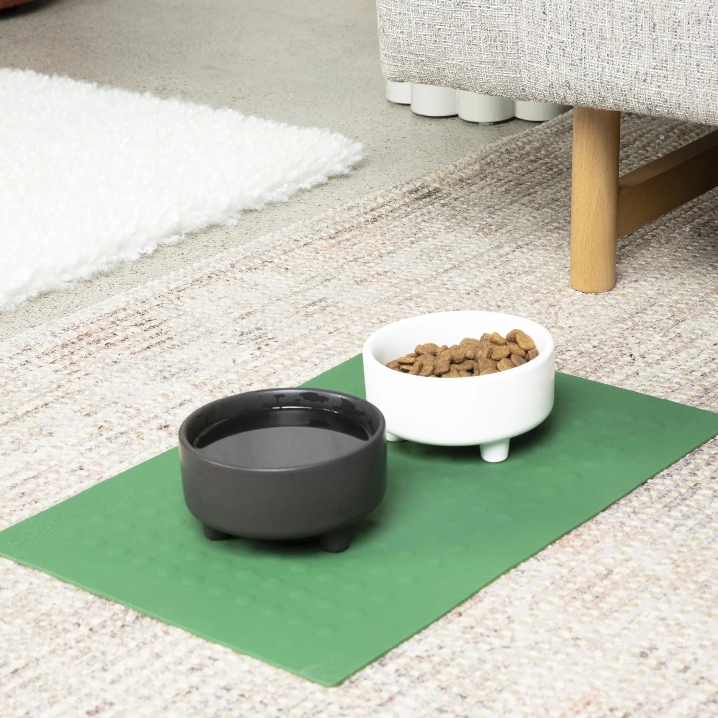 Footed Ceramic Dog Bowls - 2 Sizes