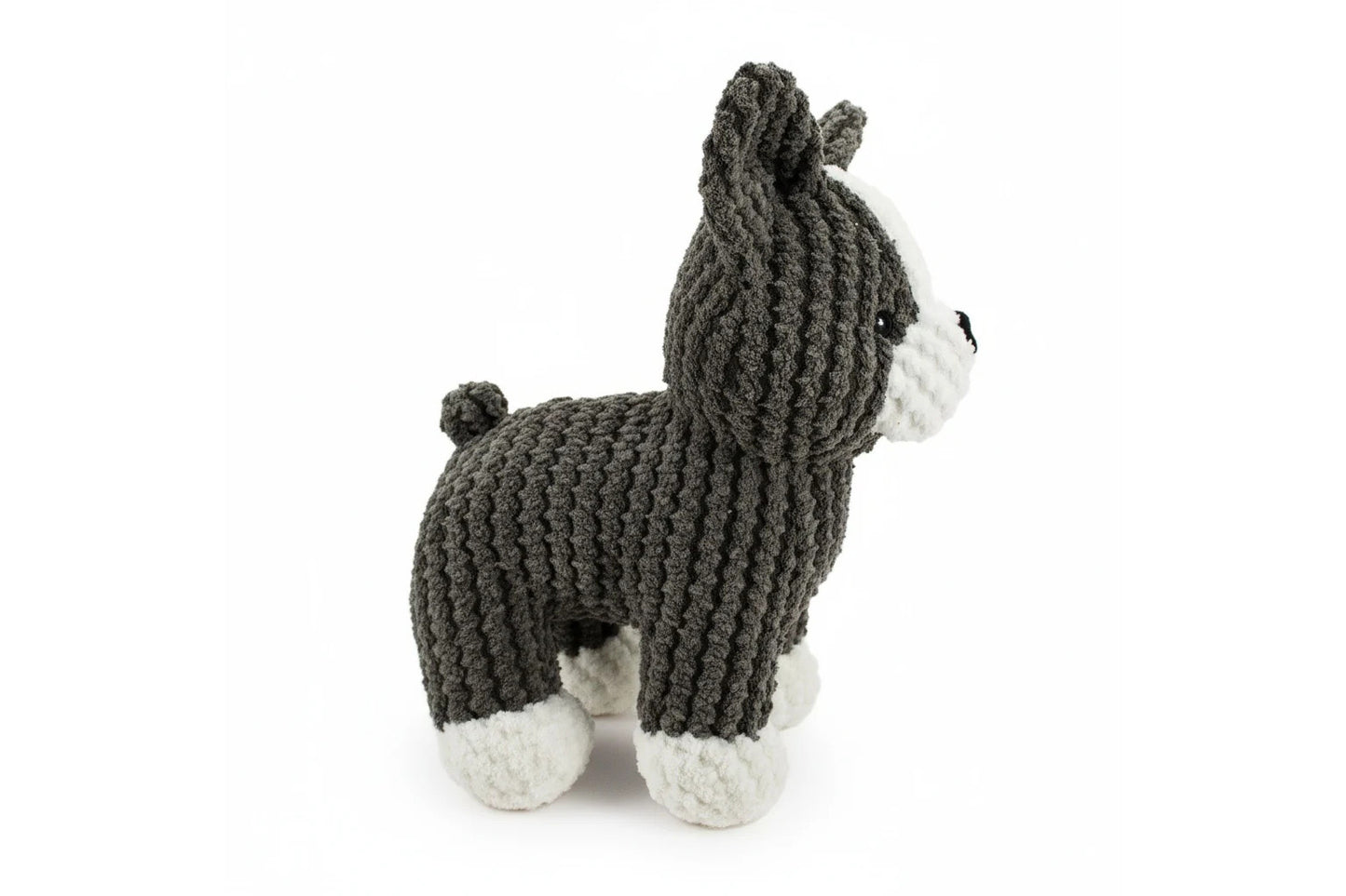 Dog Toy - 9" Boston Bo w/ Squeaker & Crinkle - Dog Toy