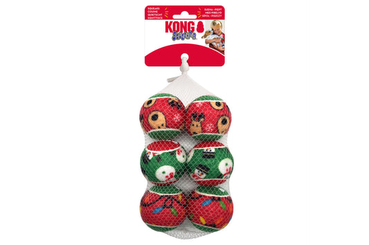 Christmas - Holiday SqueakAir Balls 6-pk - 2 Sizes