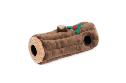 Christmas - Holiday Burrow - Yule Log - Interactive Dog Toy