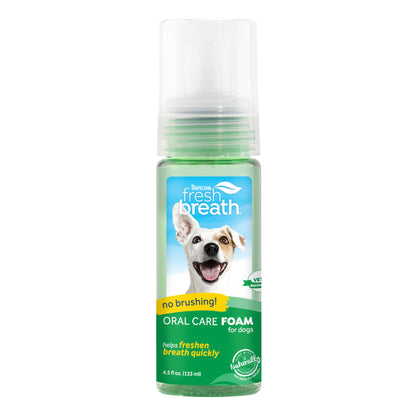 TropiClean Fresh Breath No Brushing Oral Care Foam 4.5 oz.
