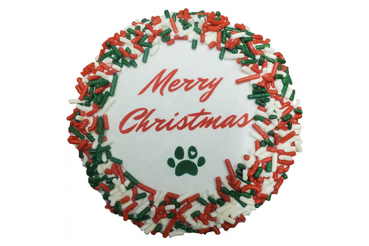 Christmas - Merry Christmas Cake - Dog Treat