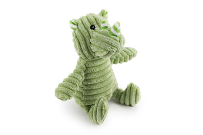 7" Corduroy Hippo & Rhino with Squeaker and Crinkle - Dog Toy