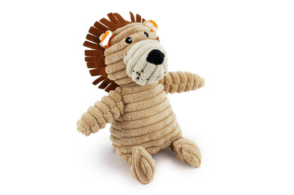 Corduroy Lion & Elephant with Squeaker and Crinkle - 7" - Dog Toy