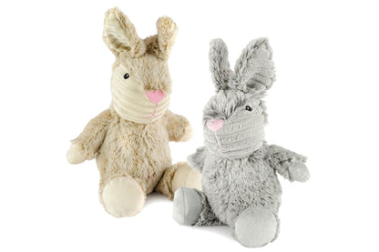 Cuddle Bunnies w/ Squeaker & Corduroy Trim - 2 Color Options - Dog Toy