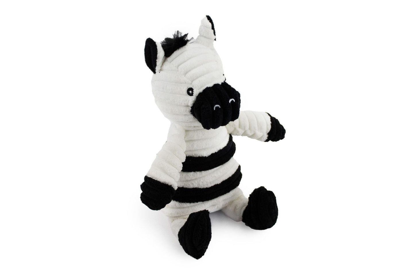 Corduroy Zebra and Giraffe with Squeaker and Crinkle- 7" - Dog Toy