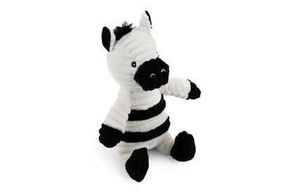 Corduroy Zebra and Giraffe with Squeaker and Crinkle- 7" - Dog Toy