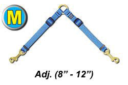 Cetacea Adjustable Double Dog Coupler - Walk Two Dogs - 12 Color Options