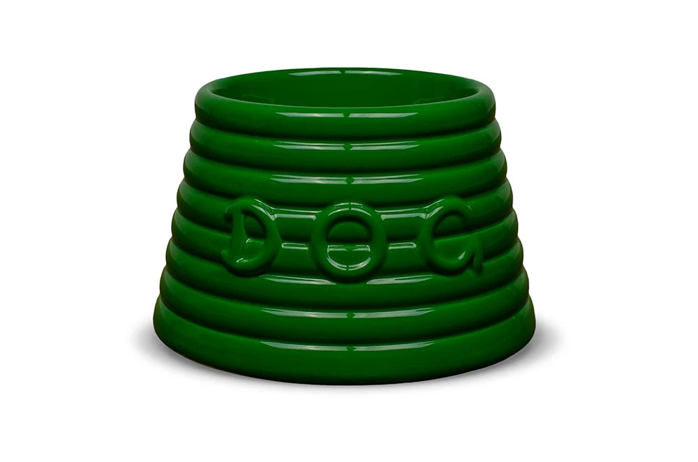 Bauer Pottery - Ringware Dog Bowl - 4 Color Options