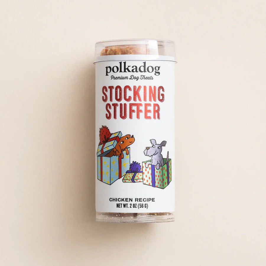 Christmas - Holiday Polka Dog Mini Tube - 2 Flavors