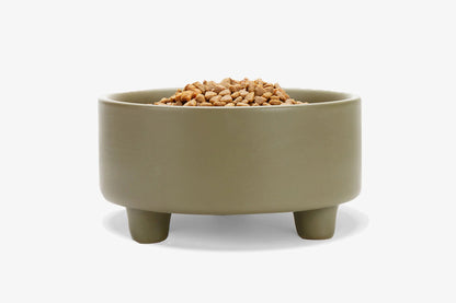 Footed Ceramic Dog Bowls - 2 Sizes
