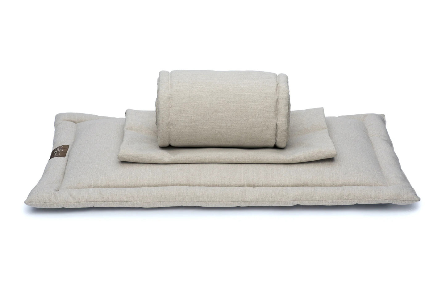 3 Piece Set - Crate Cover, Pillow & Bumper - Tan - Sold Without Crate