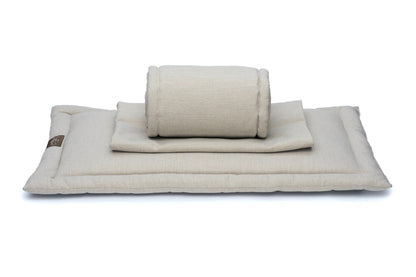 3 Piece Set - Crate Cover, Pillow & Bumper - Tan - Sold Without Crate