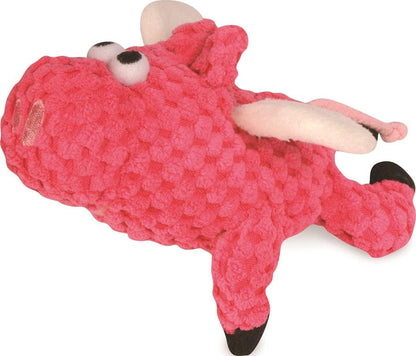 Mini - Flying Pink Pig - Chew Guard Technology - Plush Squeaker Dog Toy