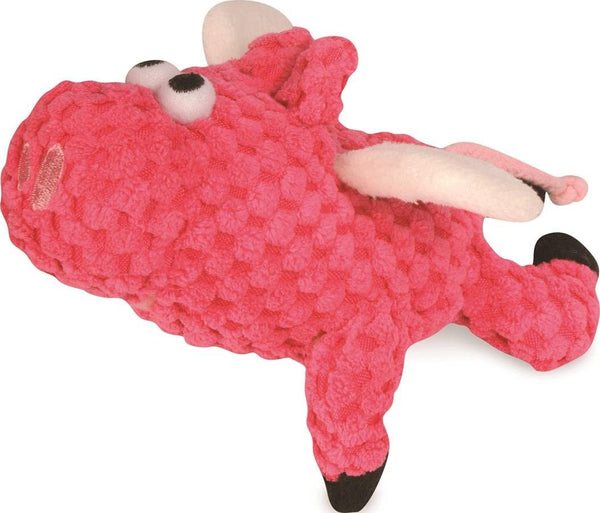 Mini - Flying Pink Pig - Chew Guard Technology - Plush Squeaker Dog Toy