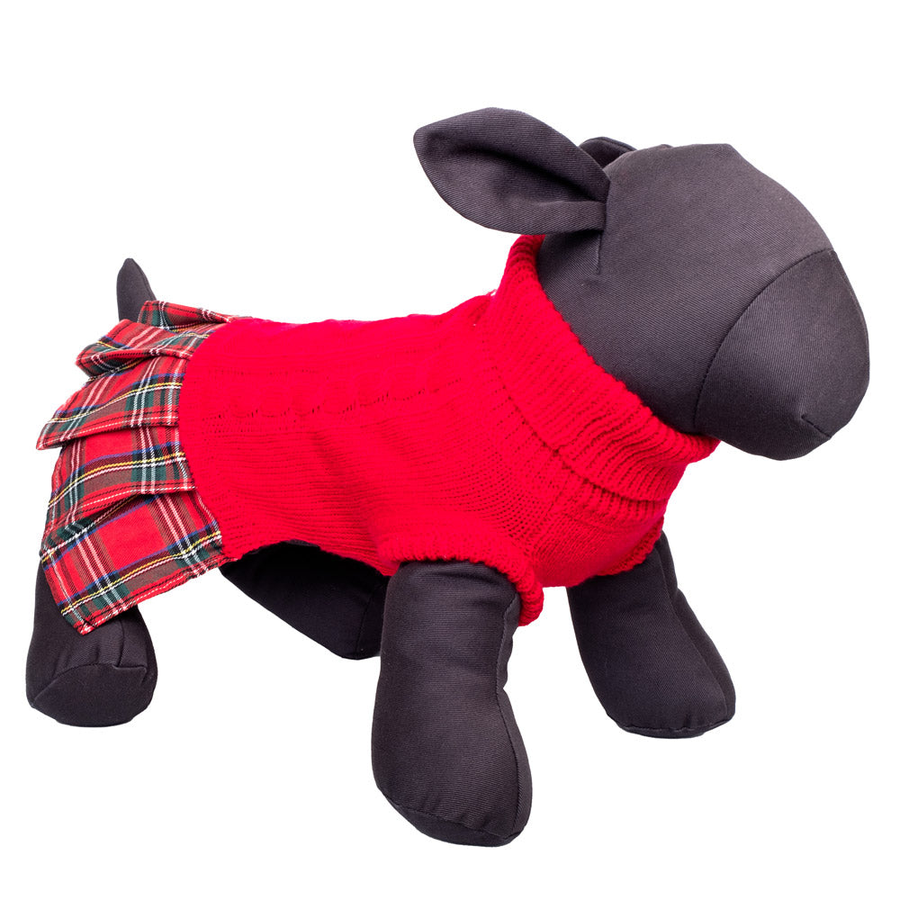 red plaid dog dress The Dodo Red Plaid Summer Dress for Dogs